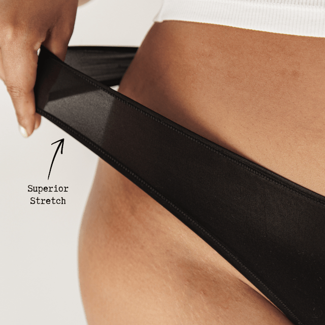 Active Thong Onyx | Seamless Invisible Sport G String | Plus Size Inclusive & Breathable Muted Underwear